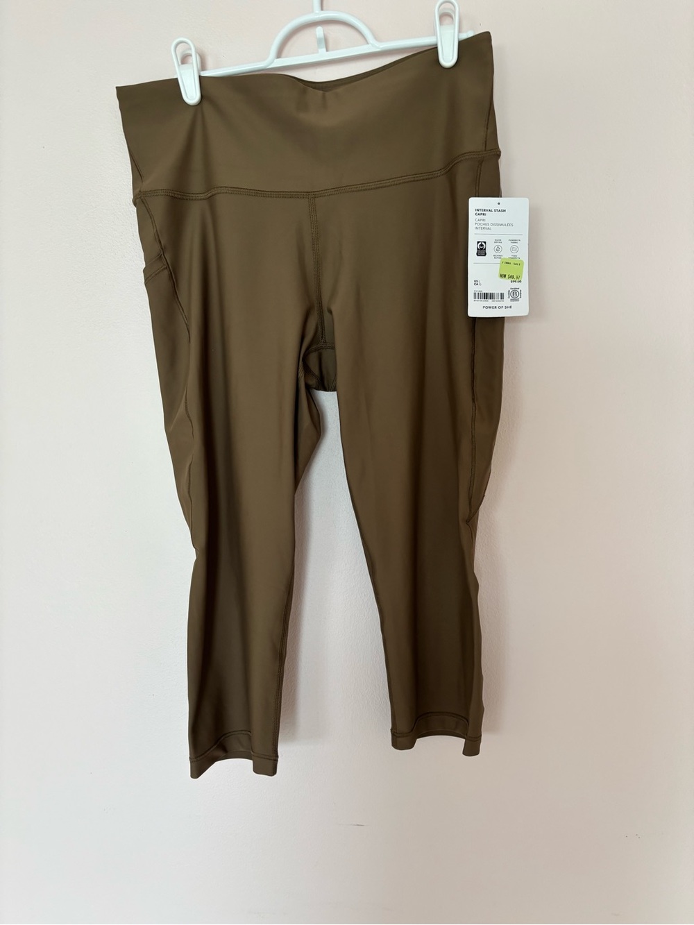 Athleta Olive High-Rise Capri Leggings